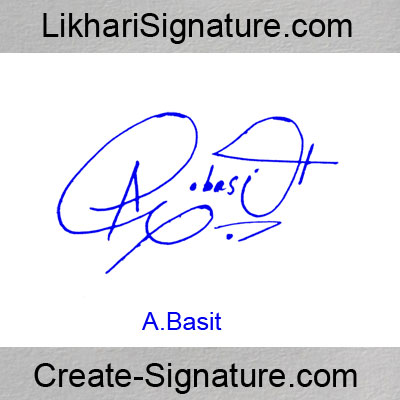 A Basit Signature Style