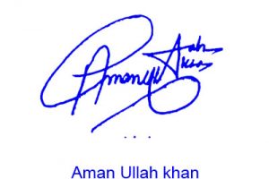 Aman Ullah khan Signature Style